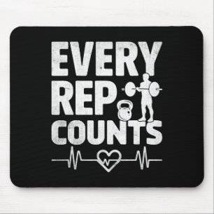 Tapis De Souris Chaque Rep Compte Weightlifter Bodybuilding Bodybu