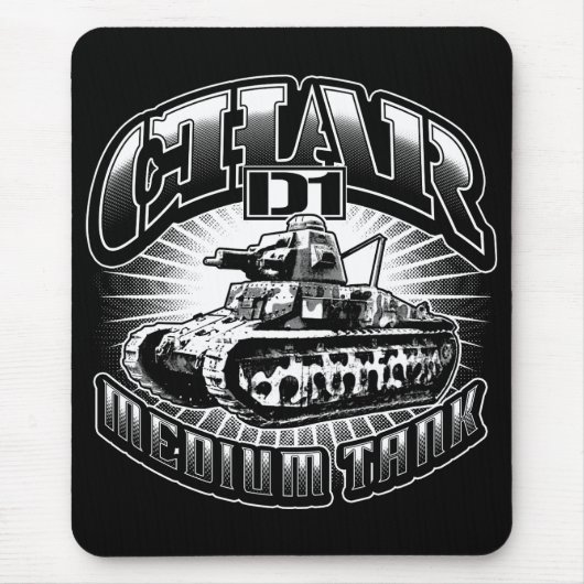 Tapis De Souris Char D1 Pad Mousepad (Devant)