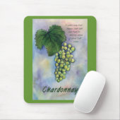 Tapis De Souris Chardonnay Vins et Description Mousepad (Avec souris)