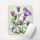 Tapis De Souris Chardons et papillons (Avec souris)