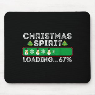 Tapis De Souris Chargement de Srit de Noël 67 Six Sept Mème Drôle