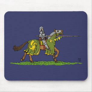 Tapis De Souris Chargement du chevalier médiéval