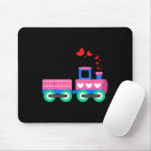 Tapis De Souris Charges D'Amour Train Saint-Valentin - Train Opéra (Avec souris)