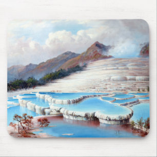 Tapis De Souris Charles Blomfield White Terraces, Nouvelle-Zélande