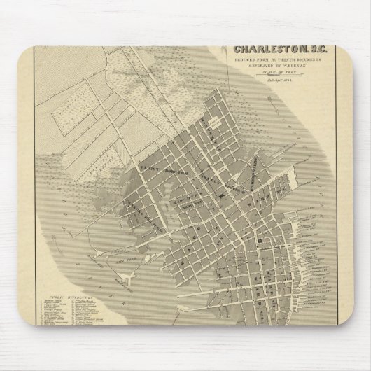 Tapis De Souris Charleston, Caroline du Sud (Devant)