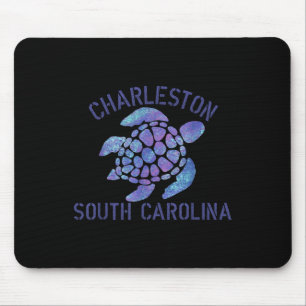 Tapis De Souris Charleston, Sc Beach Design _ Cadeau de tortue tri
