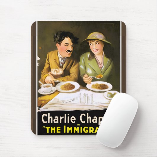 Tapis De Souris Charlie Chaplin/The Immigrant Mouse Pad (Avec souris)