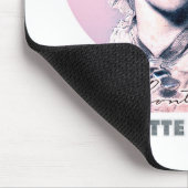 Tapis De Souris Charlotte Bronte rose Richmond Peinture Portrait (Coin)