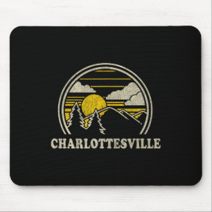 Tapis De Souris Charlottesville Virginie Va T Shirt Randonnée Vint