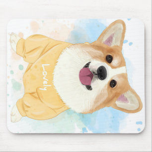 Tapis De Souris Charmant Chien Corgi Cadeaux de couverture pour