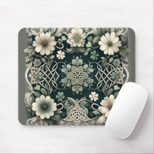 Tapis De Souris Charme Floral de Trèfle Celtique