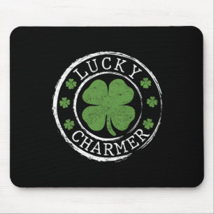 Tapis De Souris Charmeur Chanceux Trèfle Drôle Saint Patrick Garço