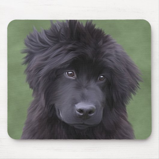 Tapis De Souris Charmez le chiot newfy (Devant)