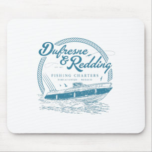 Tapis De Souris Charte de pêche rétro vintage Dufresne et Redding