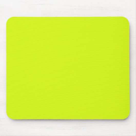Tapis De Souris Chartreuse Couleur jaune uni (Devant)