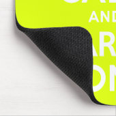 Tapis De Souris Chartreuse Keep Calm and Carry On (Coin)