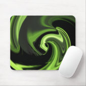 Tapis De Souris Chartreuse Vert Coeur Abstrait Mousepad (Avec souris)