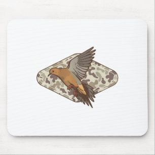 Tapis De Souris Chasse à la colombe Vieux Camouflage Chasseur de C