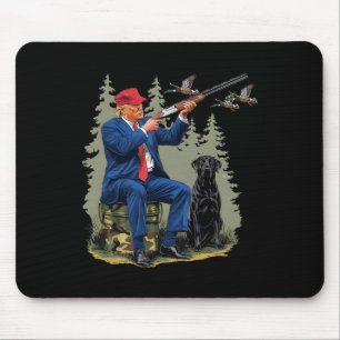 Tapis De Souris Chasse amusante Canard Trump Camo Chasse Bonjour H