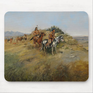 Tapis De Souris Chasse au bison, 1891 (huile sur toile)