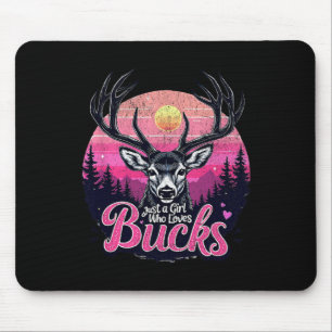 Tapis De Souris Chasse au cerf de Buck Chasse à la fille Chasse Vi