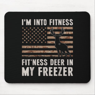Tapis De Souris Chasse au cerf Je suis en forme Fitness Cerf dans