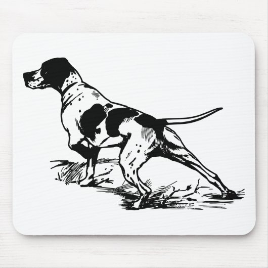 Tapis De Souris Chasse au chien (Devant)