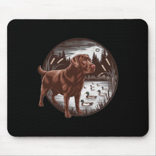 Tapis De Souris Chasse au chocolat Labrador