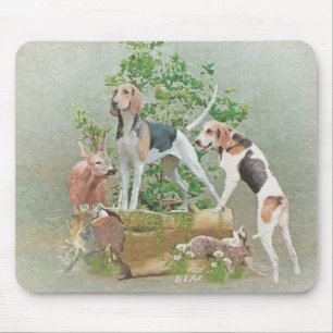 Tapis De Souris Chasse aux chiens
