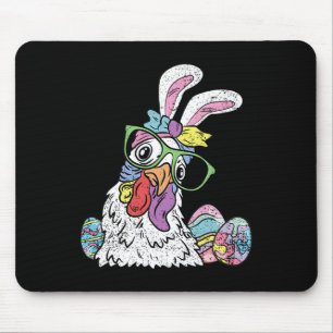 Tapis De Souris Chasse aux oeufs de poulets Chasse aux lapins de P