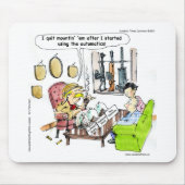 Tapis De Souris Chasse Avec Automatique Drôle Cadeaux & Tee - shir (Devant)