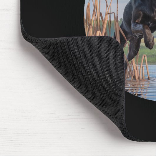 Tapis De Souris Chasse Black Labrador Lab Chasse aux canards. Oise (Coin)