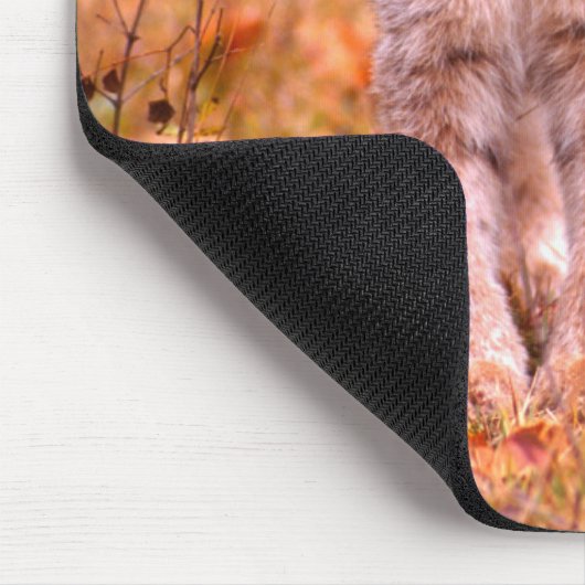 Tapis De Souris Chasse Bobcat | Forêt d'automne (Coin)