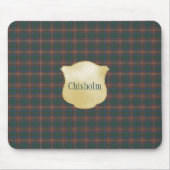 Tapis De Souris Chasse Chisholm Ancien Tartan écossais (Devant)