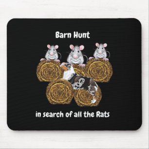 Tapis De Souris Chasse De Byrn Amusante - À La Recherche De Rats A