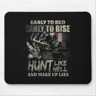 Tapis De Souris Chasse Drôle De Cerfs Pour Les Chasseurs De Cerfs