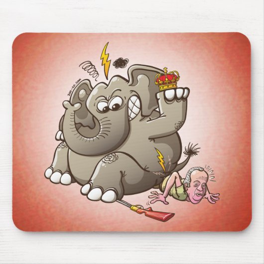 Tapis De Souris Chasse du Roi Breaks Hip Whil'Elephant de (Devant)