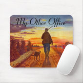 Tapis De Souris Chasse Mousepad à soirée de chien de gibier à (Avec souris)