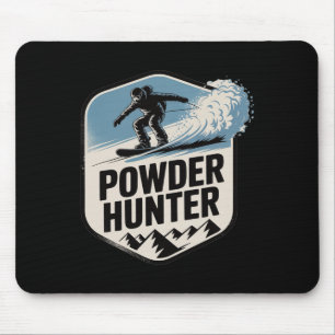 Tapis De Souris Chasse-neige Ski Snowboard Montagne Aventure Gagne