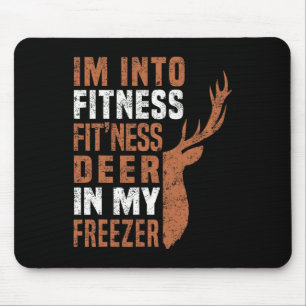 Tapis De Souris Chasseur amusant Papa Je suis en forme Deer Freeze