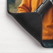 Tapis De Souris Chasseur de cerfs de squelette portant un fusil (Coin)