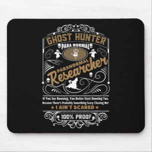 Tapis De Souris Chasseur de fantômes paranormal vintage style whis