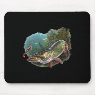 Tapis De Souris Chasseur de maskinongé Pêcheur de maskinongé Leurr