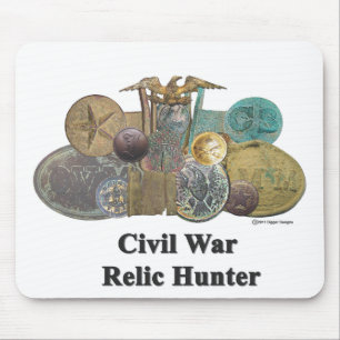 Tapis De Souris Chasseur de relique de guerre civile