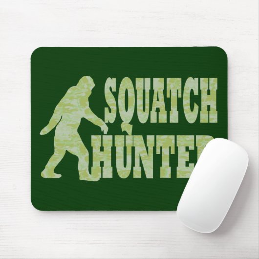 Tapis De Souris Chasseur de squatch en camouflage (Avec souris)