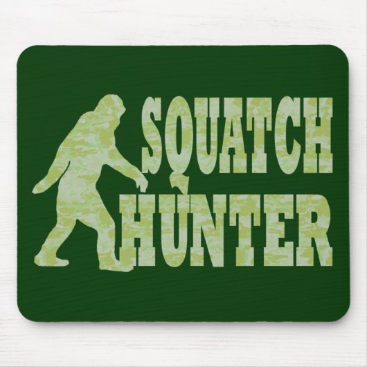 Tapis De Souris Chasseur de squatch en camouflage (Devant)