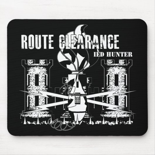 Tapis De Souris CHASSEUR du dégagement IED d'itinéraire (Devant)