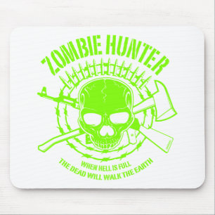 Tapis De Souris Chasseur Mousepad de zombi
