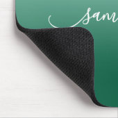 Tapis De Souris Chasseur Turquoise léger Ombre vert Courbé Nom (Coin)