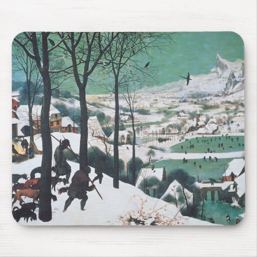 Tapis De Souris Chasseurs dans la neige par Bruegel (Devant)
